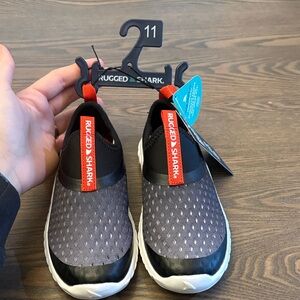 Kids Slip-On Shoes - Black and Gray